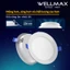 Đèn Led Âm Trần Downlight WELLMAX, Phòng Đèn Âm Trần Siêu Sáng Đơn Màu 3W 6W 9W 12W 220-240V BH 1Năm