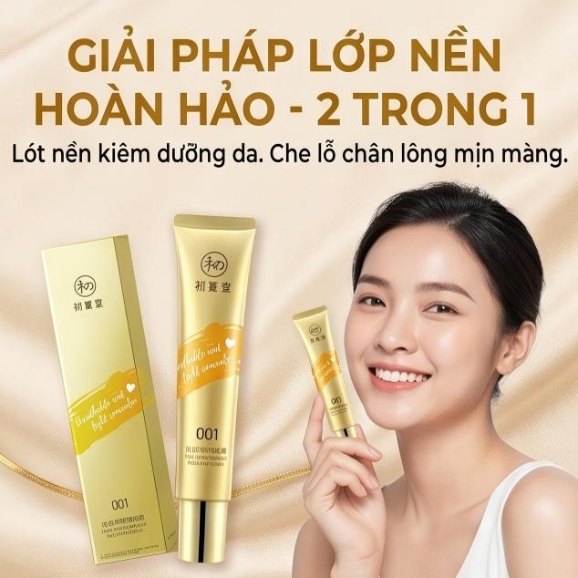 [Mua 1 Tặng 1]Kem Nền Chăm Sóc Da Nicotinamide Kem Nền Trang Điểm Che Khuyết Điểm Lâu Trôi Primer