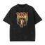 Áo thun cotton nguyên chất giặt sáng tạo dành cho nam và nữ của ban nhạc Rock
