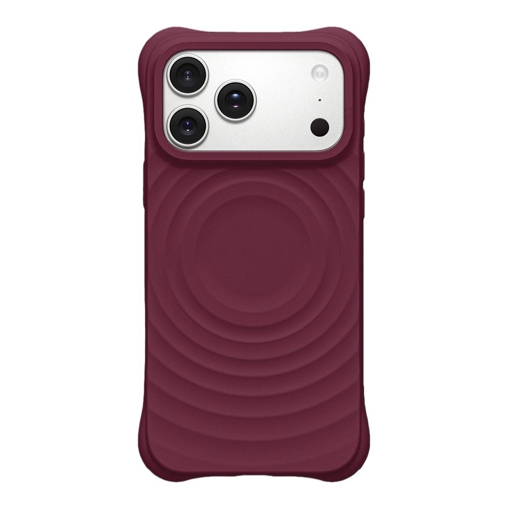 Ốp điện thoại silicon lỏng gợn sóng từ tính chất lượng cao Mulberry Velvet màu tím cho iPhone 17 Pro Max 16 15 14 13 Pro Max Vỏ bảo vệ chống sốc có thể sạc lại