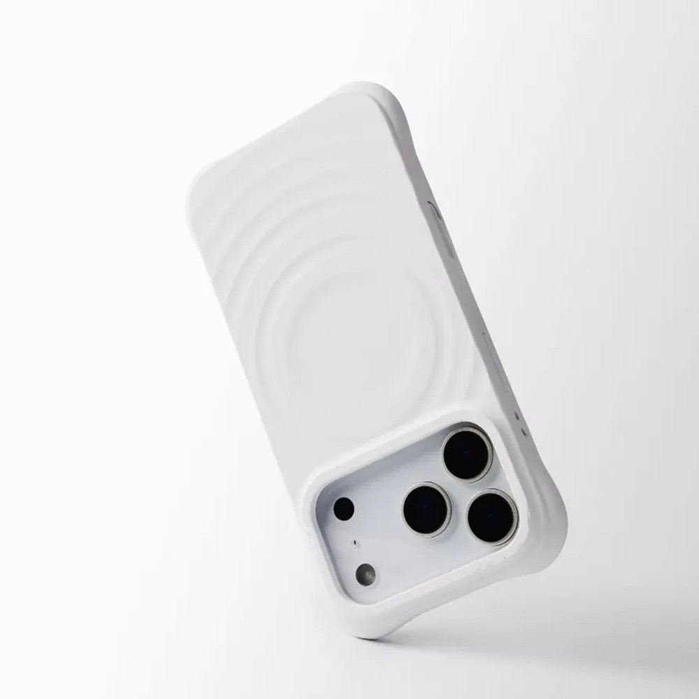 Ốp điện thoại silicon lỏng gợn sóng từ tính chất lượng cao Mulberry Velvet màu tím cho iPhone 17 Pro Max 16 15 14 13 Pro Max Vỏ bảo vệ chống sốc có thể sạc lại