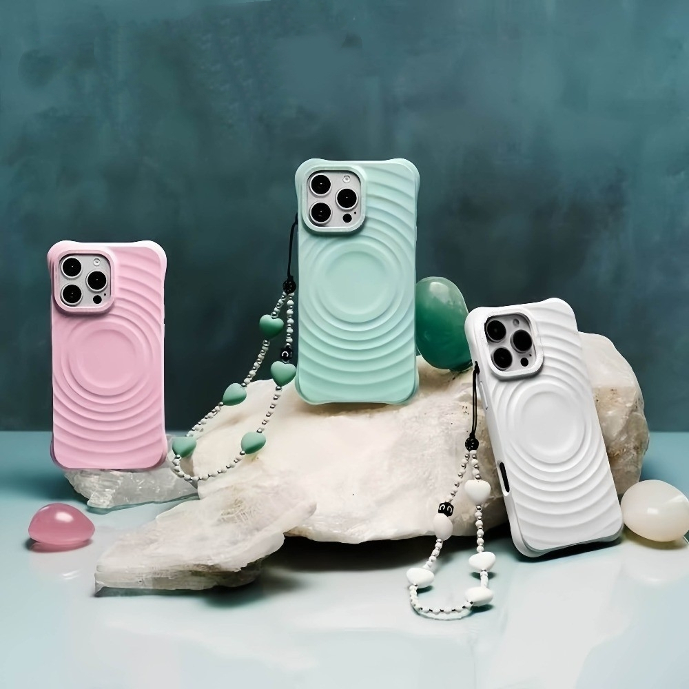 Ốp Điện Thoại Silicon Lỏng Ngọc Núi Xanh Từ Tính Chất Lượng Cao Cho iPhone 17 Pro Max 16 15 14 13 Pro Max Vỏ Bảo Vệ Chống Sốc