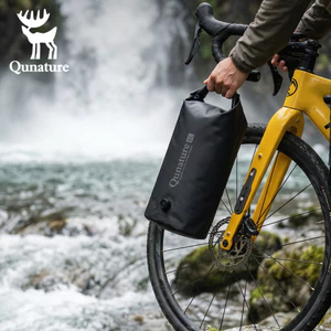 Qunature Túi Chống Thấm Nước Roll-Top 6L Dung Tích Lớn Đa Năng Đi Xe Đạp Cắm Trại Du Lịch Chống Thấm Nước Xô Đi Bộ Đường Dài Túi Khô Bảo Quản Bao