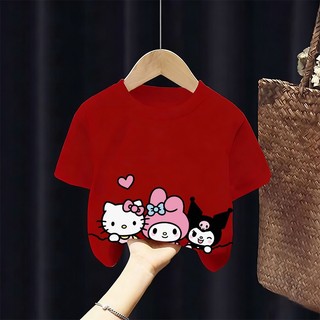 [Giao hàng trong ngày] Áo thun Cotton nguyên chất màu trắng cho trẻ em NASA Phim hoạt hình in hình hợp thời trang dễ thương cho bé trai 3-16 tuổi bé gái tay ngắn thông thường