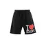 Unisex Dây Rút Co Giãn Eo Vintage Chữ & In Hình Trái Tim Quần Short Rời Thường Ngày