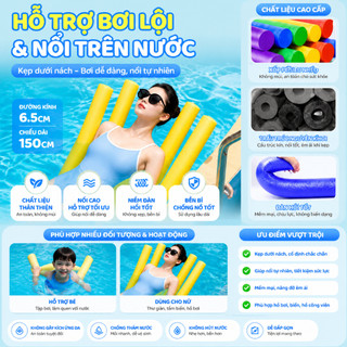 mì bơi Phao Dụng Cụ Bơi Ghế Nổi Mì Nhiều Màu Sắc Rắn Rỗng Xốp Nhựa Dính Ngọc Trai Cotton Thiết Bị Nổi Thích Hợp Cho Người Lớn Trẻ Em Giường Nổi Chơi Trò Chơi Nước phao bơi
