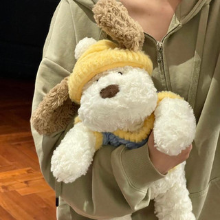 Đồ chơi sang trọng Puppy Ruby Siêu mềm Búp bê chó con dễ thương ngủ với Ragdoll