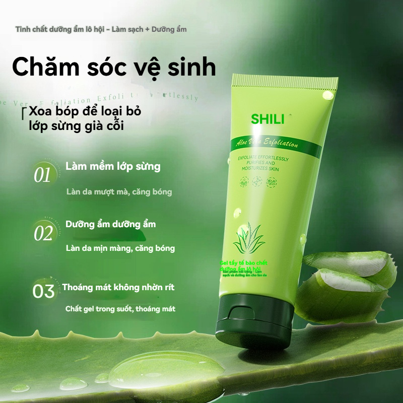 Gel Tẩy Tế Bào Chết Nha Đam Chính Thái - Dùng Cho Mặt & Toàn Thân, Làm Sạch Sâu, Cho Da Mịn Màng