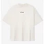 Unisex Quá Khổ Màu Trơn Tối Giản Chữ In Logo Cổ Tròn Áo Thun Tay Ngắn