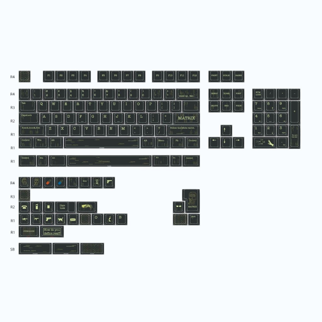 Keycaps Animatrix cherry profile Dye-sub PBT Bàn phím cơ Keycaps | BigBuy360 - bigbuy360.vn