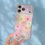 IPhone 17 Pro max Họa tiết hoa vẽ tay Acrylic materia Vỏ điện thoại
