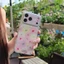 IPhone 17 Pro max Họa tiết hoa vẽ tay Acrylic materia Vỏ điện thoại
