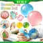 ICILY Dầu Dừa Squishy Bóng Căng Thẳng Tăng Chậm Định Hình Trong Suốt Cảm Giác Fidget Đồ Chơi Giảm Lo Âu Giảm Căng Thẳng Bóp Đồ Chơi Cho Trẻ Em Người Lớn