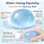 ICILY Dầu Dừa Squishy Bóng Căng Thẳng Tăng Chậm Định Hình Trong Suốt Cảm Giác Fidget Đồ Chơi Giảm Lo Âu Giảm Căng Thẳng Bóp Đồ Chơi Cho Trẻ Em Người Lớn
