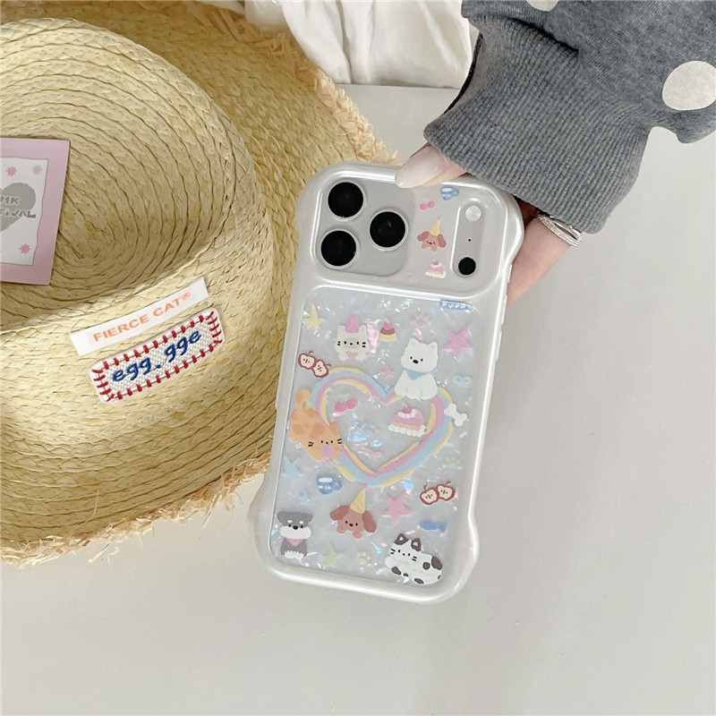 Ốp điện thoại Acrylic hình mèo và chó cho iPhone 17 Pro max