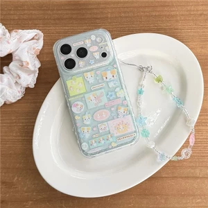 Ốp điện thoại iPhone 17 Pro max Cotton Candy Cat pattern TPU materia IMD