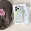 Ốp điện thoại iPhone 17 Pro max Cotton Candy Cat pattern TPU materia IMD