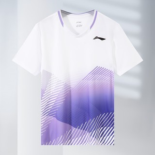 Li Ning Tay ngắn cầu lông khô tốc độ, Quần áo tập thể thao thông thường dành cho nam và nữ