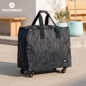 ROCKBROS Có Thể Gập Lại Xe Đạp Mang Theo Túi Gấp Xe Đẩy Túi Có Bánh Xe Đạp Gấp 14-16 Inch Chống Thấm Nước 83L Dung Tích Lớn Lưu Trữ Túi Du Lịch