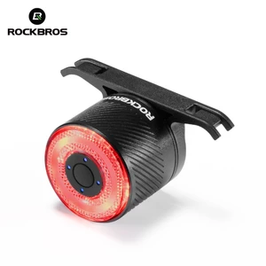 ROCKBROS Đèn Đuôi Xe Đạp Đèn Thông Minh 9 Chế Độ 7 Đèn LED Nhiều Màu Sắc Đi Đêm Cảm Biến Phanh An Toàn MTB Xe Đạp Gấp Đường