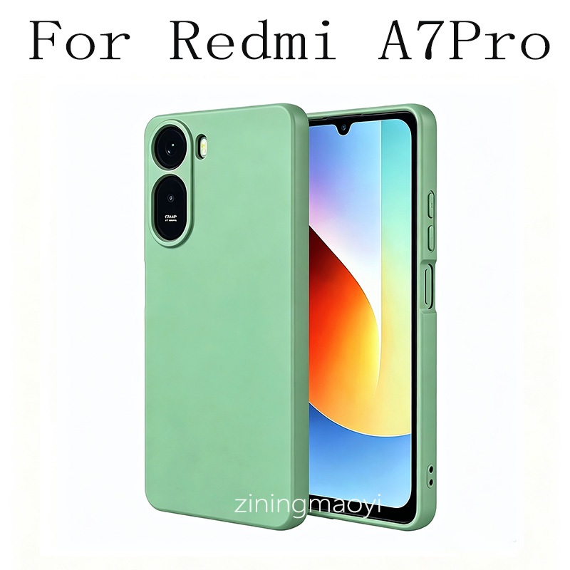 4IN1 thích hợp cho ốp điện thoại mềm silicon Redmi A7 Pro, A7, A5, phim cường lực, phim mặt sau, bộ phim ống kính, bảo hiểm toàn màn hình cạnh đen trong suốt độ phân giải cao,