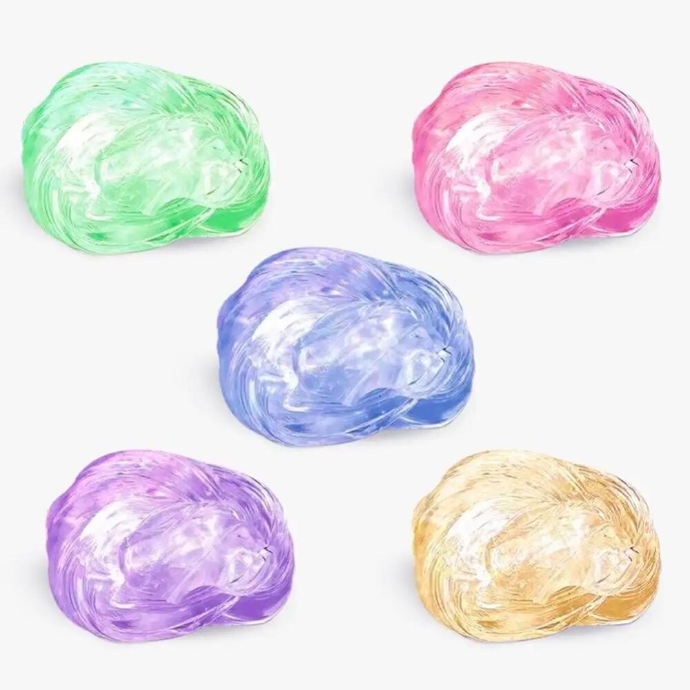 ECILY Non-Newton putty slime Chất Lỏng Thủy Tinh Bùn Trẻ Em Giải Nén Đồ Chơi DIY Handmade Vui Vẻ Có Thể Tái Sử Dụng Gel Bong Bóng Trong Suốt Hợp Chất Co Giãn Không Độc Hại Sáng Tạo Thủ Công Bùn Pha Lê
