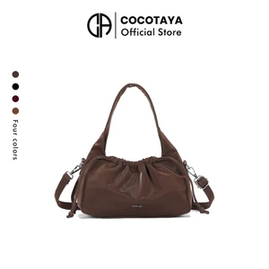 Simi Bag Túi đeo chéo nách xếp li Thiết kế thích hợp Túi đeo vai dây rút có thể điều chỉnh Dây đeo vai Túi đeo chéo