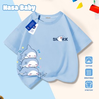 Áo thun ngắn tay NASA hoạt hình Cartoon, Cotton thoáng mát, bé trai bé gái - Giao hàng trong 24h