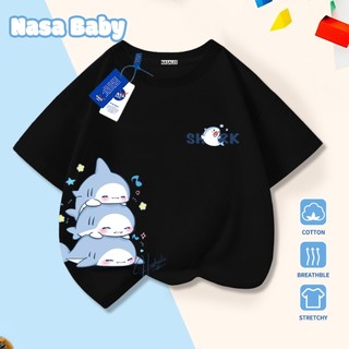 Áo thun ngắn tay NASA hoạt hình Cartoon, Cotton thoáng mát, bé trai bé gái - Giao hàng trong 24h