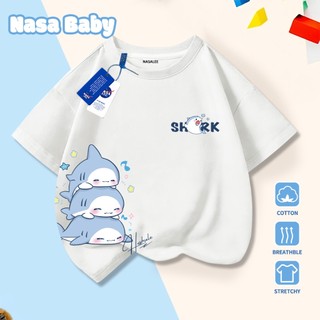 Áo thun ngắn tay NASA hoạt hình Cartoon, Cotton thoáng mát, bé trai bé gái - Giao hàng trong 24h