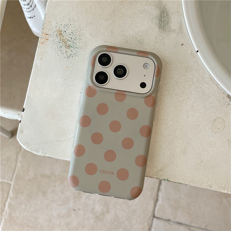 IPhone 17 Pro Max Dot họa tiết họa tiết chất liệu TPU xử lý IMD Vỏ điện thoại sạc không dây
