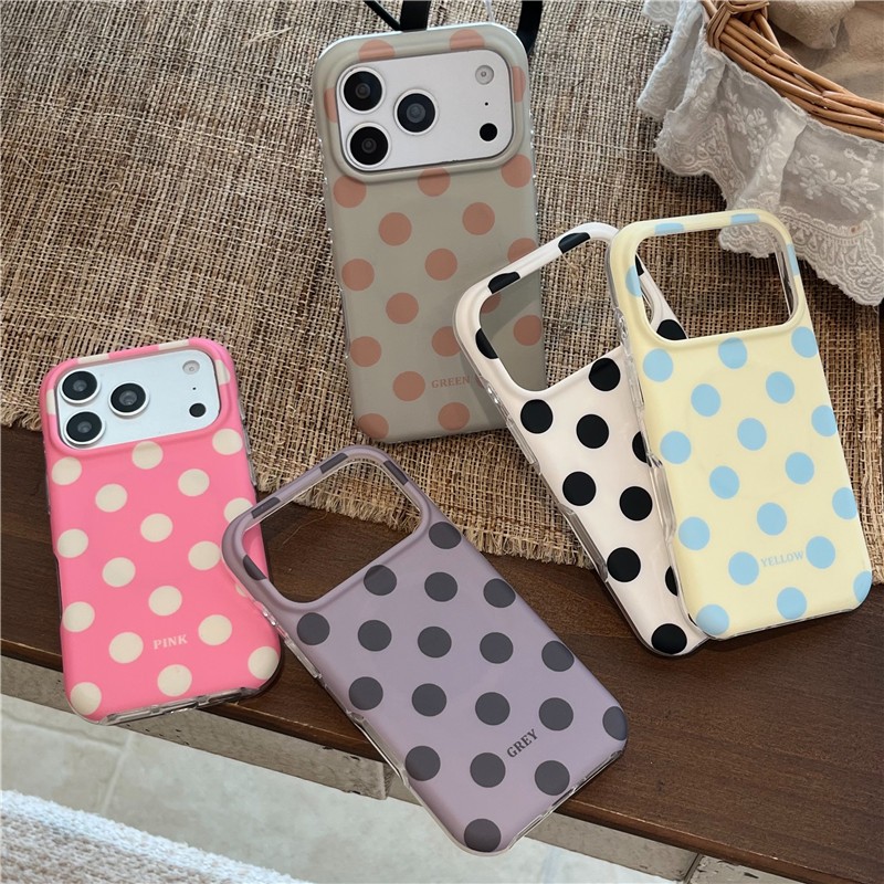 IPhone 17 Pro Max Dot họa tiết họa tiết chất liệu TPU xử lý IMD Vỏ điện thoại sạc không dây