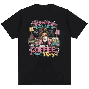 Ngộ nghĩnh Made It to May Cô Gái Mê Cung Họa Tiết Vui Nhộn In Hình Thiết Kế Trung Tính Áo Thun Cotton Nguyên Chất