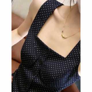 Pháp Cao Cấp Chấm Bi Cổ Vuông Camisole Nữ Mùa Hè Mặc Ngoài Phong Cách Cô Gái Nóng Khổng Lồ Đẹp Ôm-Fit Áo Không Tay