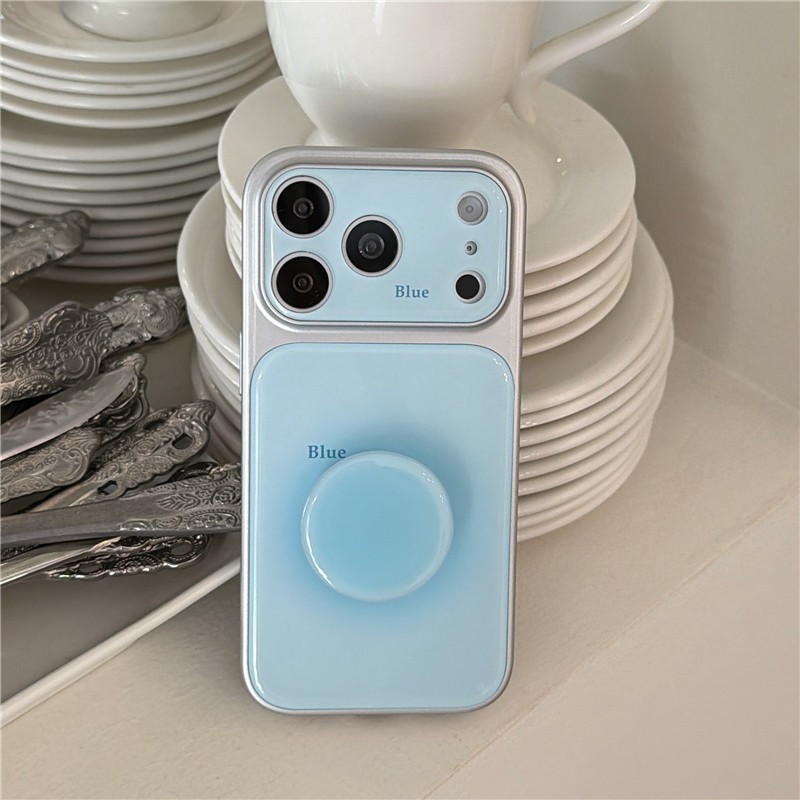 Iphone 17 Pro max Pha trộn họa tiết màu xanh Chất liệu Acrylic Vỏ điện thoại