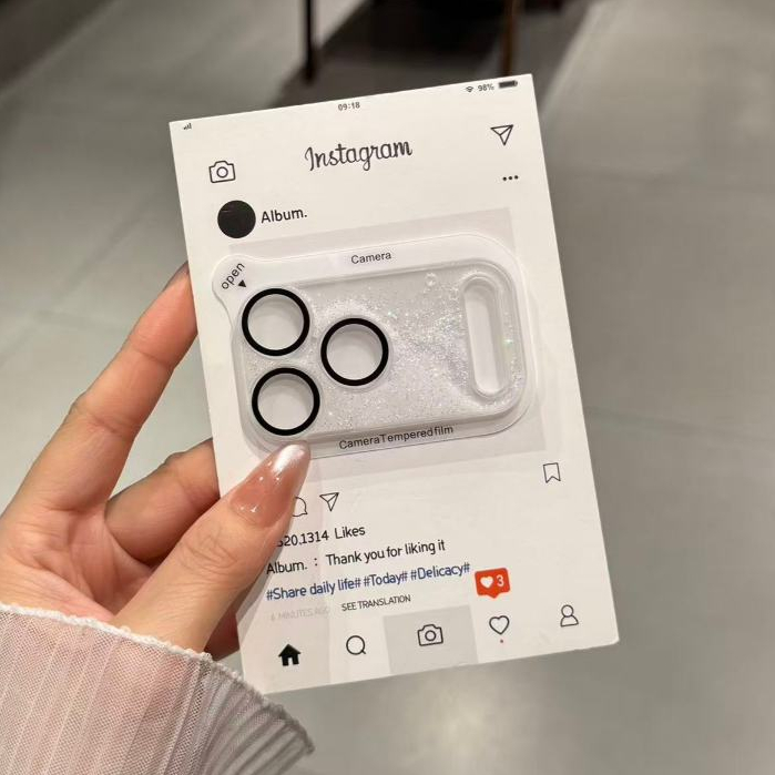 2 miếng Miếng dán ống kính lấp lánh iPhone 17 Pro Max, nhiều màu gradient giá siêu tốt