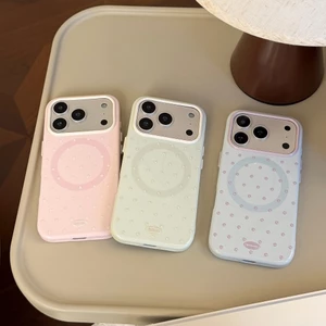 Iphone 17 Pro max Họa tiết chấm trắng lưu huỳnh chất liệu TPU xử lý IMD Vỏ điện thoại