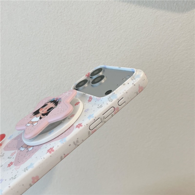 Iphone 17 Pro max Họa tiết hoa Star Girl Chất liệu TPU xử lý IMD Vỏ điện thoại