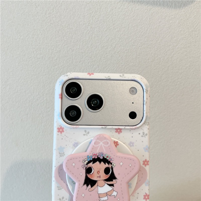 Iphone 17 Pro max Họa tiết hoa Star Girl Chất liệu TPU xử lý IMD Vỏ điện thoại