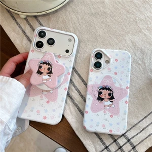 Iphone 17 Pro max Họa tiết hoa Star Girl Chất liệu TPU xử lý IMD Vỏ điện thoại
