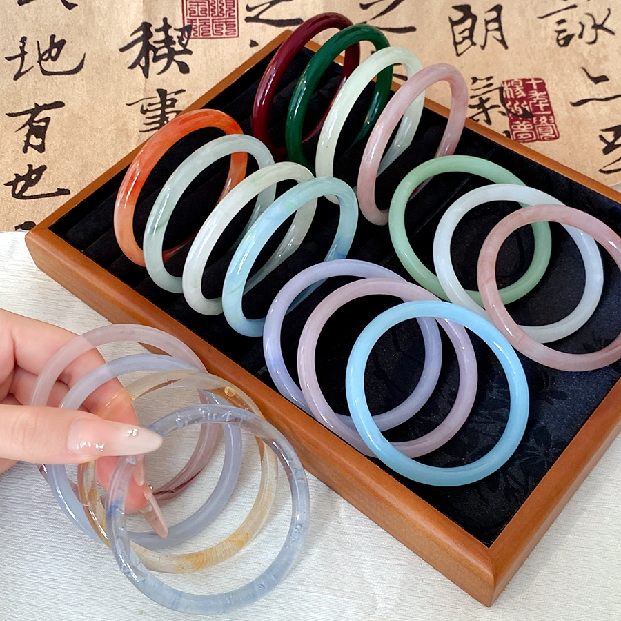 19 Màu Sắc Của Vòng Tay Ngọc Giả, Phụ Kiện Hanfu Trung Quốc Mới Thời Trang Cho Nữ
