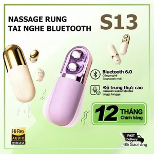 Tai Nghe Bluetooth Không Dây S13 V6.0 Với Máy Mát Xa Rung Mặt Chức Năng Massage 3 Cấp Điều Khiển Cảm Ứng Type-C Sạc Nhanh Du Lịch Làm Đẹp Quà Tặng