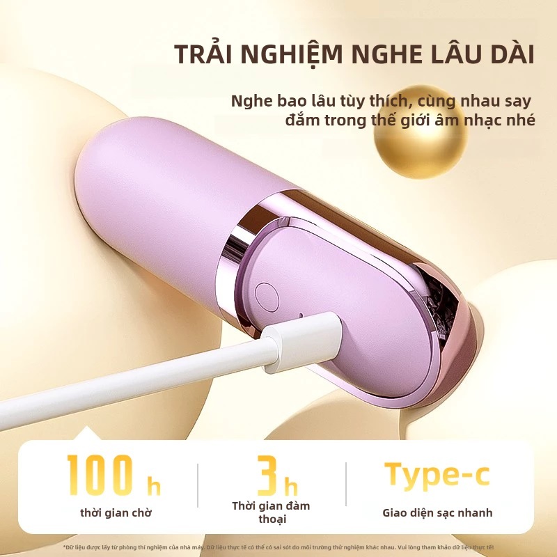 Tai Nghe Bluetooth Không Dây S13 V6.0 Với Máy Mát Xa Rung Mặt Chức Năng Massage 3 Cấp Điều Khiển Cảm Ứng Type-C Sạc Nhanh Du Lịch Làm Đẹp Quà Tặng