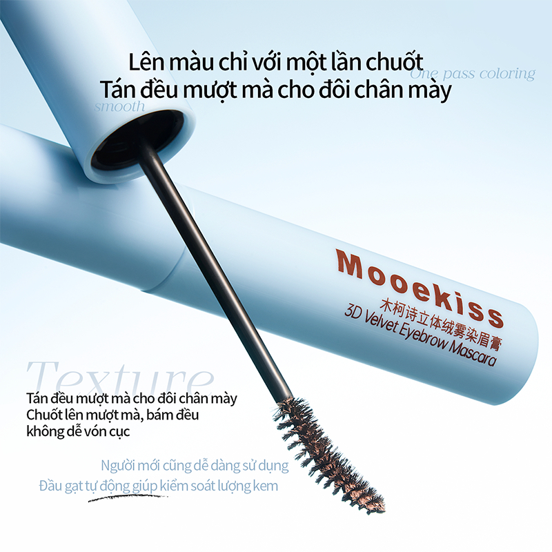 Gel Chân Mày Mooekiss, Định Hình Sợi Mày, Chống Nước Mồ Hôi, Lâu Trôi, Tự Nhiên, Chống Nước, Chống Mồ Hôi, Không Lem, Tự Nhiên, Siêu Mảnh, Tạo Sợi