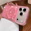 Nút AI / Ốp lưng cứng chấm bi nhỏ hình địa ngục tương thích cho iPhone 14 pro max 15 pro max 16 pro max 17pro max