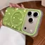 Nút AI / Ốp lưng cứng chấm bi nhỏ hình địa ngục tương thích cho iPhone 14 pro max 15 pro max 16 pro max 17pro max