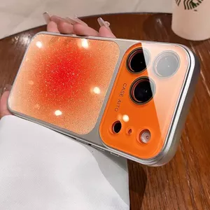 Gradient long lanh l Ốp lưng cứng tương thích cho iPhone 12 pro max 13 pro max 14 pro max 15 pro max 16 pro max 17 pro max