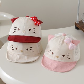 Mũ hoạt hình trẻ em cho bé trai và bé gái Mũ bóng chày thoáng khí có họa tiết Kitty thêu Thích hợp cho bé 6-18 tháng tuổi
