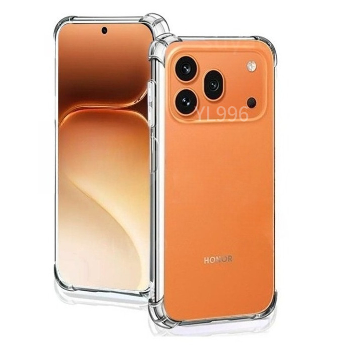 Dành Cho Honor 600Pro 600 Pro 5G 2026 3in1 Vỏ Điện Thoại Trong Suốt Trong Suốt Honor600Pro Honor600 Lite TPU Mềm Chống Sốc Kính Cường Lực Màn Hình Phim Bảo Vệ Ống Kính Máy Ảnh Ốp Lưng