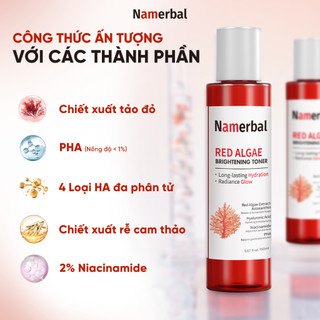 [LIVE] Toner Dịu Da, Cân Bằng Dầu Nhờn, Sáng Da Namebal Axit Hyaluronic + PHA + Niacinamide + Astaxanthin
